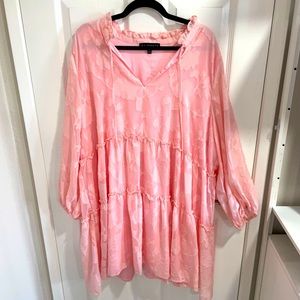 ELOQUII - Pink Floral Print Dress - Size 22/24